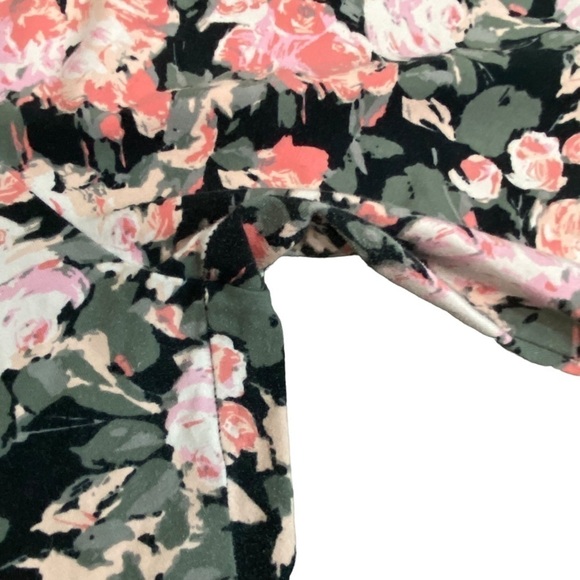 CASABLANCA - FLORAL WORKOUT PANTS IN BRIGHT PINKS - CALF LENGTH -GOOD SUPPORT B6 - Picture 9 of 9